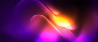 Neon parlayan tekno çizgiler, yüksek teknoloji fütüristik soyut arka plan şablonu