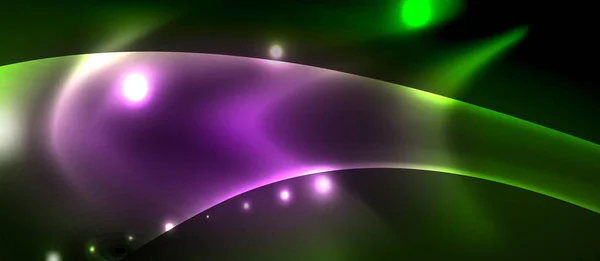 輝く光沢のある光抽象的な背景 — ストックベクタ