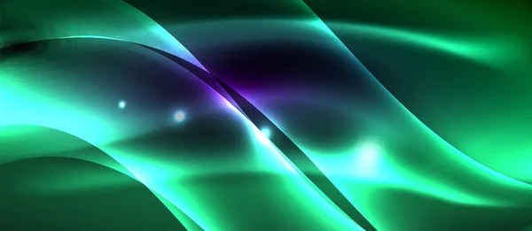 Неоновые световые волны — стоковый вектор
