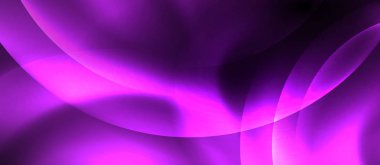 Çevrelerle parlak neon renk ışığı soyut arka plan