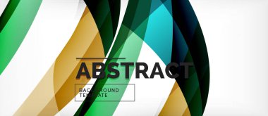 Doğrusal dalga Web şablonu. Vektör illüstrasyon parlak tasarım. Dekoratif baskı. Dekoratif zemin vektörü. Vektör iş illüstrasyon