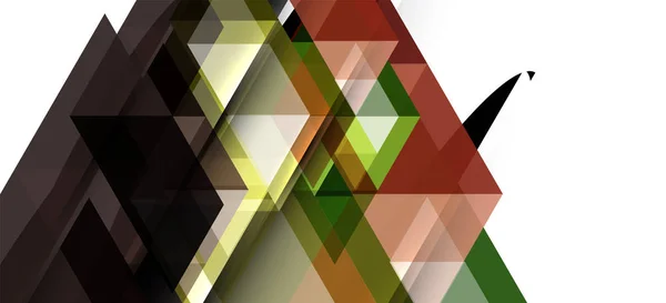 Abstracte driehoek patroon, kleurrijke achtergrond. Presentatie sjabloon. Moderne getextureerde vorm. Trendy moderne stijl — Stockvector