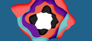 Soyut Web tasarımı için soyut dalgalar kesti. Renk geometrik deseni. Vektör soyut geometrik dinamik desen çerçevesi