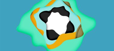 Soyut Web tasarımı için soyut dalgalar kesti. Renk geometrik deseni. Vektör soyut geometrik dinamik desen çerçevesi