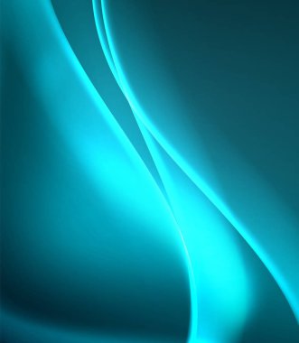 Parlak renk parlak neon soyut dalga şablonu. Soyut parlak ışık. Neon ışık parlayan etkisi. Uzay arka planı. Soyut şekil