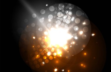 Parlayan Neon ışık. Tatil dekorasyonu.