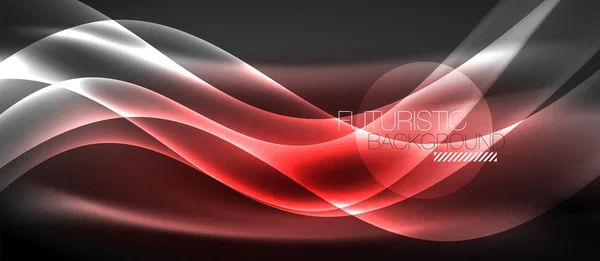 คลื่นแสงนีออน — ภาพเวกเตอร์สต็อก