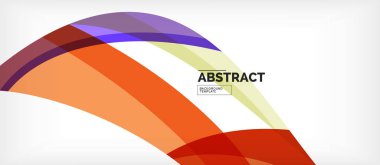 Doğrusal dalga Web şablonu. Vektör illüstrasyon parlak tasarım. Dekoratif baskı. Dekoratif zemin vektörü. Vektör iş illüstrasyon