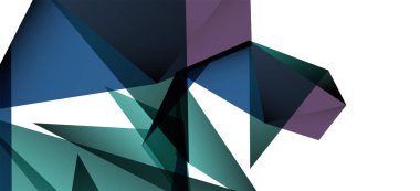 Vintage soyut üçgen mozaik kompozisyon VECTON beyaz arka plan ile şablon. Basit tasarım arka plan. Modern düz tasarım. Güzel vektör deseni.