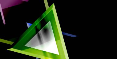 Dinamik üçgen kompozisyon soyut arka plan