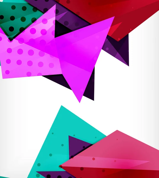 Cartão de origami moderno. Elemento de design origami moderno. Padrão geométrico de cor. Fundo abstrato de baixo poli. Modelo de apresentação . — Vetor de Stock