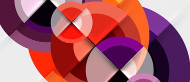 Dairesel geometrik tasarım şablonu