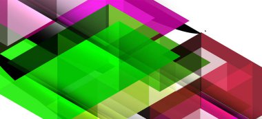 Beyaz arka planda çağdaş tarzda renkli tekrarlayan üçgenler modern geometrik. Soyut geometrik şekil. Modern şık doku