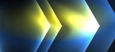 Neon parlak renk hatları arka plan. Soyut renkli Web şablonu geometrik modern teknoloji kavramı.