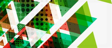 Vektör üçgen geometrik soyut kompozisyon arka plan. Retro vektör illüstrasyon. Süs illüstrasyon