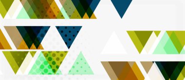 Vektör üçgen geometrik soyut kompozisyon arka plan. Retro vektör illüstrasyon. Süs illüstrasyon