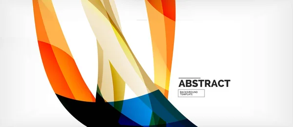 Kleurrijke golf lijnen abstracte achtergrond, kleur lijn voor Business of techno presentatie — Stockvector