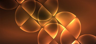 Dinamik çizgiler ve şekiller, cam neon parlayan etkisi. Modern Neon parlaklık geometrik şekiller, herhangi bir amaçla büyük tasarım