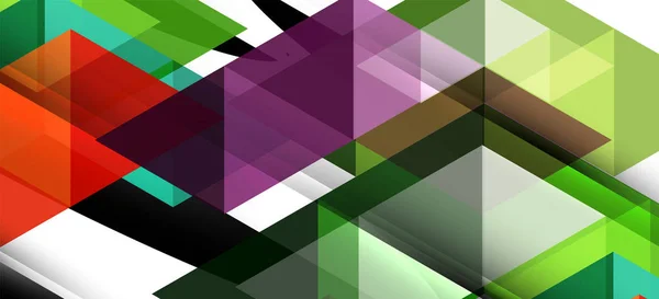 Concepto abstracto triángulo elemento gráfico. Experiencia tecnológica. Banner, plantilla de póster — Archivo Imágenes Vectoriales