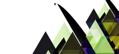 Soyut üçgen desen, renkli zemin. Sunum şablonu. Modern dokulu şekil. Trendy modern tarzı