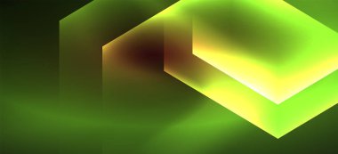 Neon parlak renk hatları arka plan. Soyut renkli Web şablonu geometrik modern teknoloji kavramı.