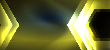 Neon parlak renk hatları arka plan. Soyut renkli Web şablonu geometrik modern teknoloji kavramı.