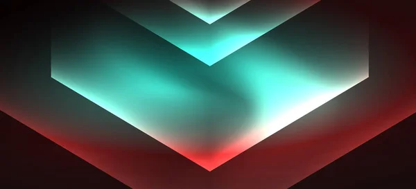 Fondo de líneas de color brillante neón. Plantilla web colorida abstracta Concepto de tecnología moderna geométrica . — Archivo Imágenes Vectoriales