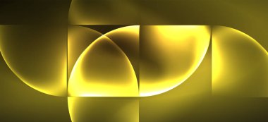 Dinamik çizgiler ve şekiller, cam neon parlayan etkisi. Modern Neon parlaklık geometrik şekiller, herhangi bir amaçla büyük tasarım