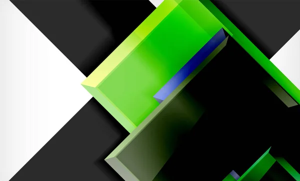 Jasny kolorowy kwadratowy kształt bloków geometrycznych tła — Wektor stockowy