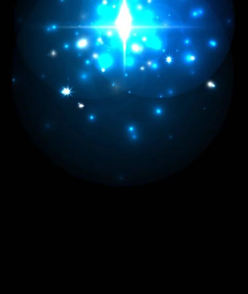 Fondo de estrella de neón azul abstracto para el diseño de la celebración. Fondo festivo de lujo . — Archivo Imágenes Vectoriales