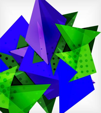 Modern origami kartı. Modern origami tasarım elemanı. Renk geometrik desen. Soyut düşük poli arka plan. Sunu şablonu.