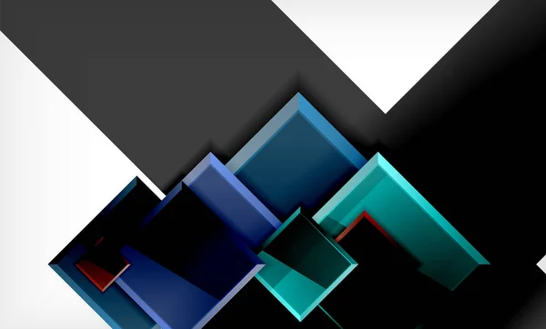 Färgrutor futuristisk abstrakt bakgrund — Stock vektor