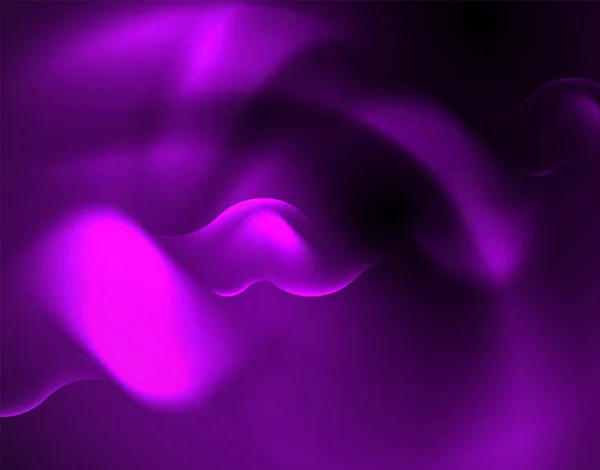 Shiny neon geometric waves template — Stock Vector