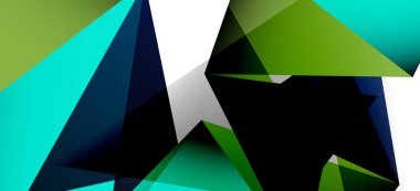 Vintage soyut üçgen mozaik kompozisyon VECTON beyaz arka plan ile şablon. Basit tasarım arka plan. Modern düz tasarım. Güzel vektör deseni.