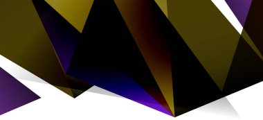 Vintage soyut üçgen mozaik kompozisyon VECTON beyaz arka plan ile şablon. Basit tasarım arka plan. Modern düz tasarım. Güzel vektör deseni.