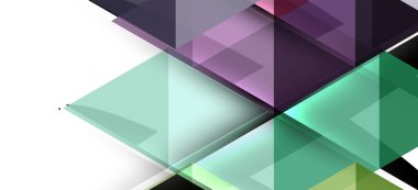 Soyut üçgen desen, renkli zemin. Sunum şablonu. Modern dokulu şekil. Trendy modern tarzı