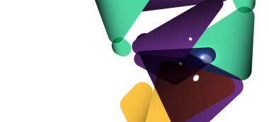 Vintage soyut üçgen mozaik kompozisyon VECTON beyaz arka plan ile şablon. Basit tasarım arka plan. Modern düz tasarım. Güzel vektör deseni.