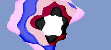 Soyut Web tasarımı için soyut dalgalar kesti. Renk geometrik deseni. Vektör soyut geometrik dinamik desen çerçevesi