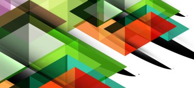 Soyut kavramı üçgen grafik elemanı. Teknoloji arka planı. Afiş, poster şablonu