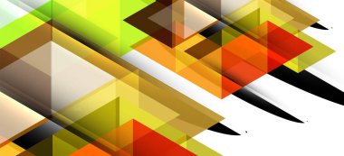 Soyut kavramı üçgen grafik elemanı. Teknoloji arka planı. Afiş, poster şablonu