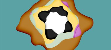 Soyut Web tasarımı için soyut dalgalar kesti. Renk geometrik deseni. Vektör soyut geometrik dinamik desen çerçevesi