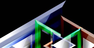 Parlak parlak üçgenler arka plan