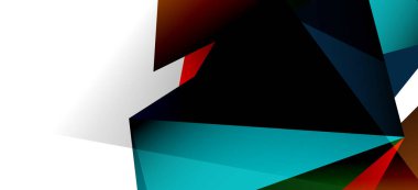 Işık arka planda trendy tarzında üçgen geometrik arka plan. Retro vektör illüstrasyon. Renkli parlak. Trendy modern tarzı. Vektör iş illüstrasyon.