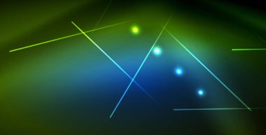 Neon parlayan dalga, sihirli enerji ve ışık arka plan