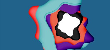 Soyut Web tasarımı için soyut dalgalar kesti. Renk geometrik deseni. Vektör soyut geometrik dinamik desen çerçevesi