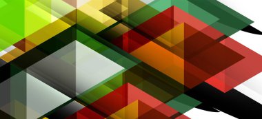 Soyut üçgen desen, renkli zemin. Sunum şablonu. Modern dokulu şekil. Trendy modern tarzı