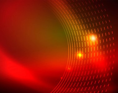 Parlak çevrelerin parlayan soyut arka plan