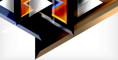 Parlak parlak üçgenler arka plan