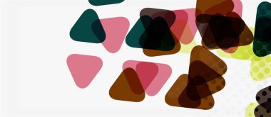 Vektör üçgen geometrik soyut kompozisyon arka plan. Retro vektör illüstrasyon. Süs illüstrasyon