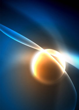 Parlak renk parlak neon soyut dalga şablonu. Soyut parlak ışık. Neon ışık parlayan etkisi. Uzay arka planı. Soyut şekil